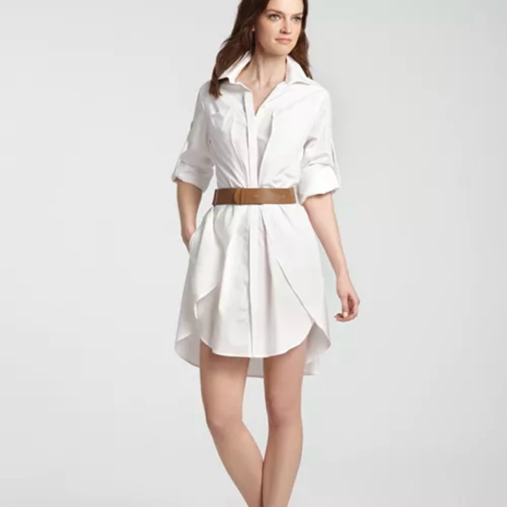 HALSTON HERITAGE
Shirt Dress - Cotton with Belt